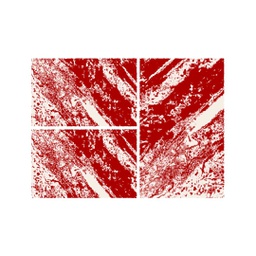 DUBAI 9458O (Rectangulaire, ( T 80X130 + 2T 65X100 ), BORDEAUX)