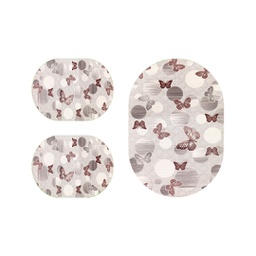 RUBIS 1183A (Oval, ( O 80X115 + 2O 48X80 ), MULTI COULEURS, Lamination)