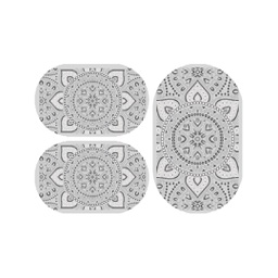 VALENCIA 64320 (Rectangulaire, ( T 80X130 + 2T 65X100 ), GRIS CLAIRE_GRIS CLAIRE)
