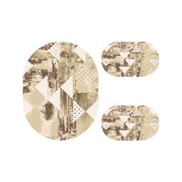 أنقرة 79980 (بيضوي, ( O 100X130 + 2O 60X100 ), بيج)