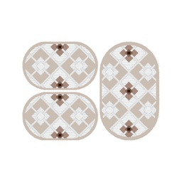 CIRTA 93250 (Oval, ( O 80X130 + 2O 65X100 ), IVOIRE CLAIRE)