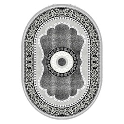 SHIRAZ 76060 (Oval, 200X140, GRIS CLAIRE)