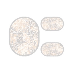 ANKARA 8888A (Ovale, ( O 100X130 + 2O 60X100 ), GRIS CLAIRE)
