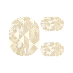 أنقرة 7998A (بيضوي, ( O 100X130 + 2O 60X100 ), قشدي)