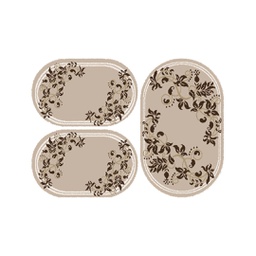 أزهر 92110 (بيضوي, ( O 80X130 + 2O 65X100 ), بيج)