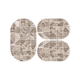 أنقرة 89170 (بيضوي, ( O 80X130 + 2O 65X100 ), بيج)