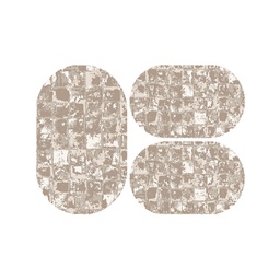 أنقرة 8889A (بيضوي, ( O 80X130 + 2O 65X100 ), عاجي)