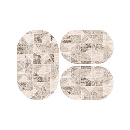 ANKARA 89170 (Oval, ( O 80X130 + 2O 65X100 ), CREME)