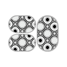 سيرتا 93230 (بيضوي, ( O 80X130 + 2O 65X100 ), رمادي فاتح)