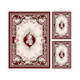 RUBIS 0919A (Rectangular, ( T 130X180 + 2T 60X90 ), BORDEAUX, Lamination)