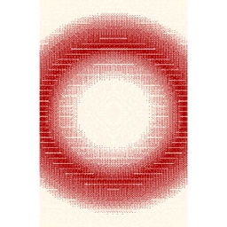 MERSIN 94870 (Rectangular, 50X80, ECRU SHRINK / BORDEAUX)