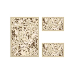 ANKARA 88880 (Rectangular, ( T 100X130 + 2T 60X100 ), BEIGE)