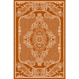 MELODIE 8661B (Rectangulaire, 190X275, BRIQUE FONCE - IVOIRE)