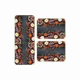 أميرة 0224D (مستطيل, ( T 49X125 + 2T 49X70 ), متعدد الألوان, تفت)