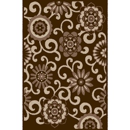 CIRTA 93140 (Rectangular, 180X270, MARRON BORDEAUX)
