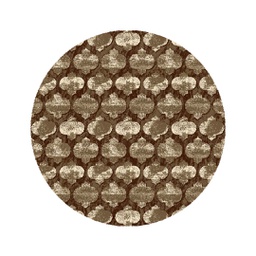 NOUR 9619K (Round, 165X165, BRUN PALE)
