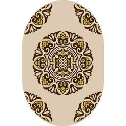 AZHAR 92090 (Oval, 160X230, IVOIRE)