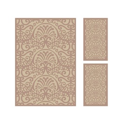 SARAGOSSA 96680 (Rectangular, ( T 150X230 + 2T 60X115 ), MARRON BRONZE)