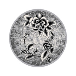 NOUR 6077D (Rond, 125X125, GRIS CLAIRE)