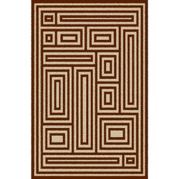 SARAGOSSA 96670 (Rectangulaire, 200X280, MARRON BORDEAUX)