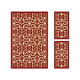 BRAGA 96660 (Rectangulaire, ( T 150X230 + 2T 60X115 ), BORDEAUX)