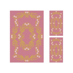 PLAZA 96771 (Rectangular, ( T 150X230 + 2T 60X115 ), BOIS DE ROSE)