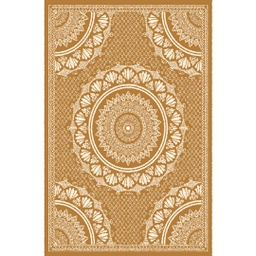 MELODIE 8662B (Rectangulaire, 190X275, MARRON MIEL_CREME)