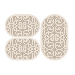 BRAGA 96660 (Oval, ( O 80X130 + 2O 65X100 ), ECRU)