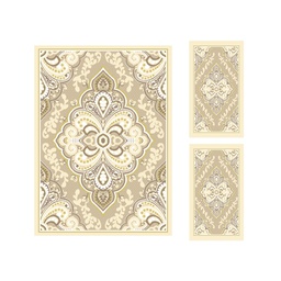 BRAGA 95660 (Rectangular, ( T 160X220 + 2T 60X110 ), ECRU)