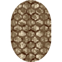 NOUR 9619A (Oval, 200X150, BRUN PALE)
