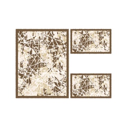 ANKARA 88880 (Rectangular, ( T 100X130 + 2T 60X100 ), MARRON CAFE)