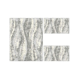 ANKARA 8887A (Rectangulaire, ( T 100X130 + 2T 60X100 ), GRIS FONCE)