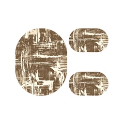 ANKARA 79920 (Ovale, ( O 100X130 + 2O 60X100 ), MARRON CAFE)
