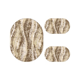 ANKARA 88870 (Ovale, ( O 100X130 + 2O 60X100 ), MARRON CAFE)