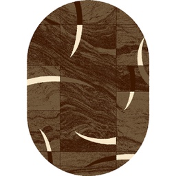 NOUR 9658K (Ovale, 160X230, BRUN PALE)