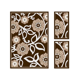 CIRTA 92570 (Rectangular, ( T 150X220 + 2T 60X110 ), MARRON BORDEAUX)