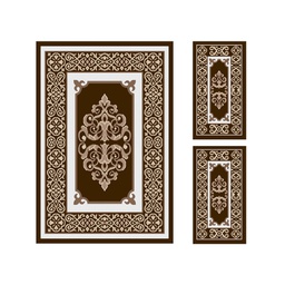 سيرتا 93070 (مستطيل, ( T 150X220 + 2T 60X110 ), بني عنابي)