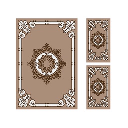 CIRTA 93080 (Rectangular, ( T 150X220 + 2T 60X110 ), BRONZE CLAIR)