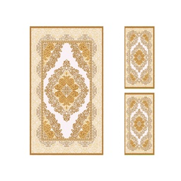 إشراق 8505C (مستطيل, ( T 140X220 + 2T 60X110 ), بني عسلي)