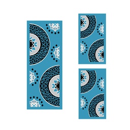 CIRTA 92675 (Rectangular, ( T 60X150 + 2T 60X110 ), BLEU TURQUOISE)