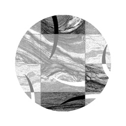 NOUR 9658D (Rond, 160X160, GRIS CLAIRE)