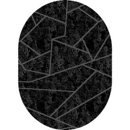 نور 9621B (بيضوي, 200X150, أسود)