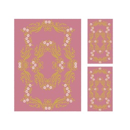 PLAZA 96771 (Rectangulaire, ( T 160X220 + 2T 60X110 ), BOIS DE ROSE)