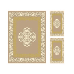 بلازا 96760 (مستطيل, ( T 160X220 + 2T 60X110 ), عاجي)