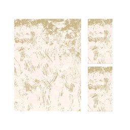 MADRID 9311C (Rectangular, ( T 160X220 + 2T 60X110 ), ECRU SHRINK - BEIGE)