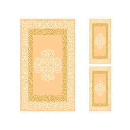 بلازا 96760 (مستطيل, ( T 150X230 + 2T 60X115 ), وردي سلموني)