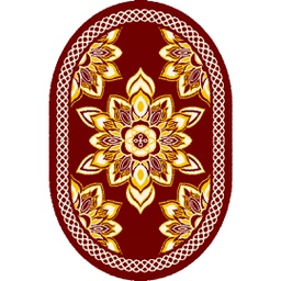 AZHAR 97160 (Oval, 160X230, BORDEAUX)