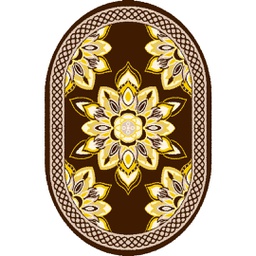 أزهر 97160 (بيضوي, 160X230, لون القهوة البني)