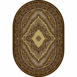 AZHAR 97150 (Oval, 160X230, MARRON CAFE)