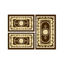 بلازا 92380 (مستطيل, ( T 80X130 + 2T 65X100 ), لون القهوة البني)